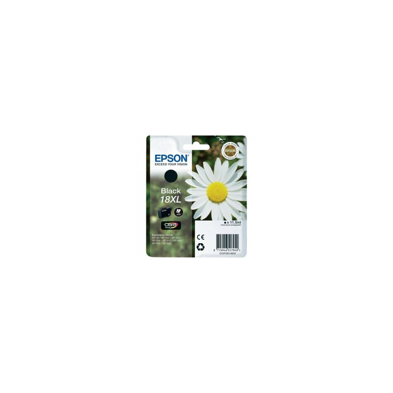 Cartuccia Epson T1811 n.18XL Originale Nero