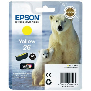 Cartuccia Epson T2614 n.26 Originale Giallo