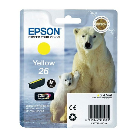 Cartuccia Epson T2614 n.26 Originale Giallo