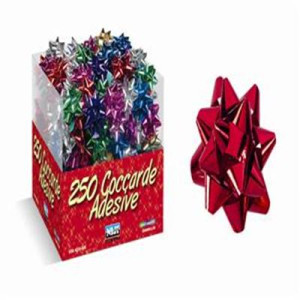 Coccarde 5 cm. rosse cf da 250pz