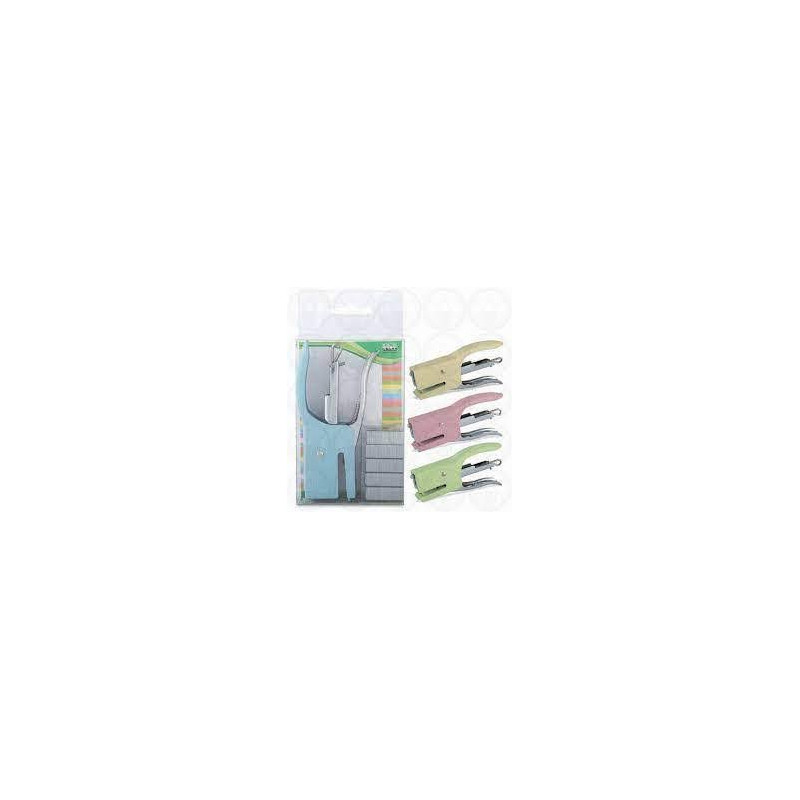 Cucitrice mini colori  pastello + punti