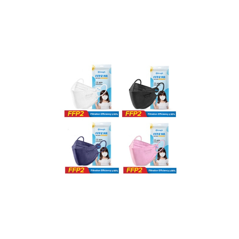 Mascherina FFP2 x bambini bianche 10pz Certificate CE - Becco Anatra -