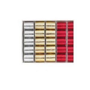 Nastrino 10x10mt Rosso metalizzato 20pz OFFERTA