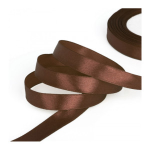 Nastrino in raso 25mmx50mt dark brown