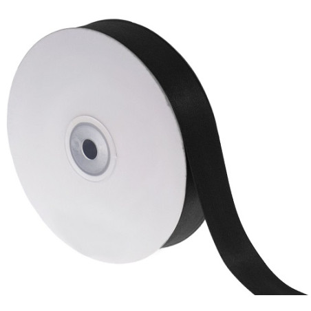 Nastrino in raso 25mmx50mt nero