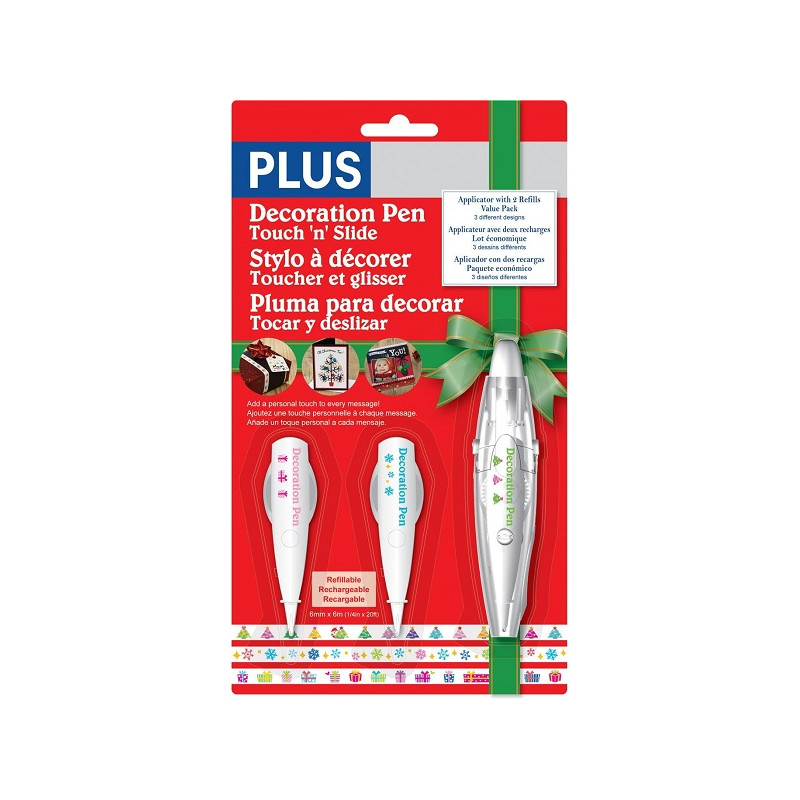 Nastro adesivo decorativo a penna - 3pz