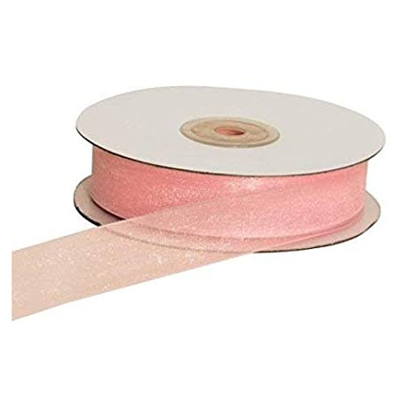 Nastro shining organza 40mmx50mt old pink