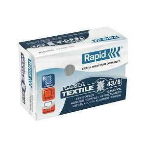 Punti Rapid 43/8 textile 10m 10000pz