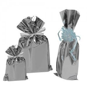 Sacchetti Metal argento 20x35 50pz
