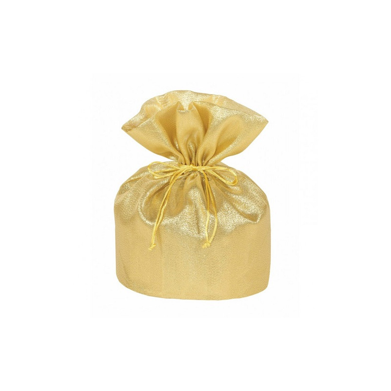 Sacchetto in raso oro 23x23x35