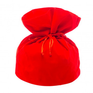 Sacchetto in raso rosso 23x23x35