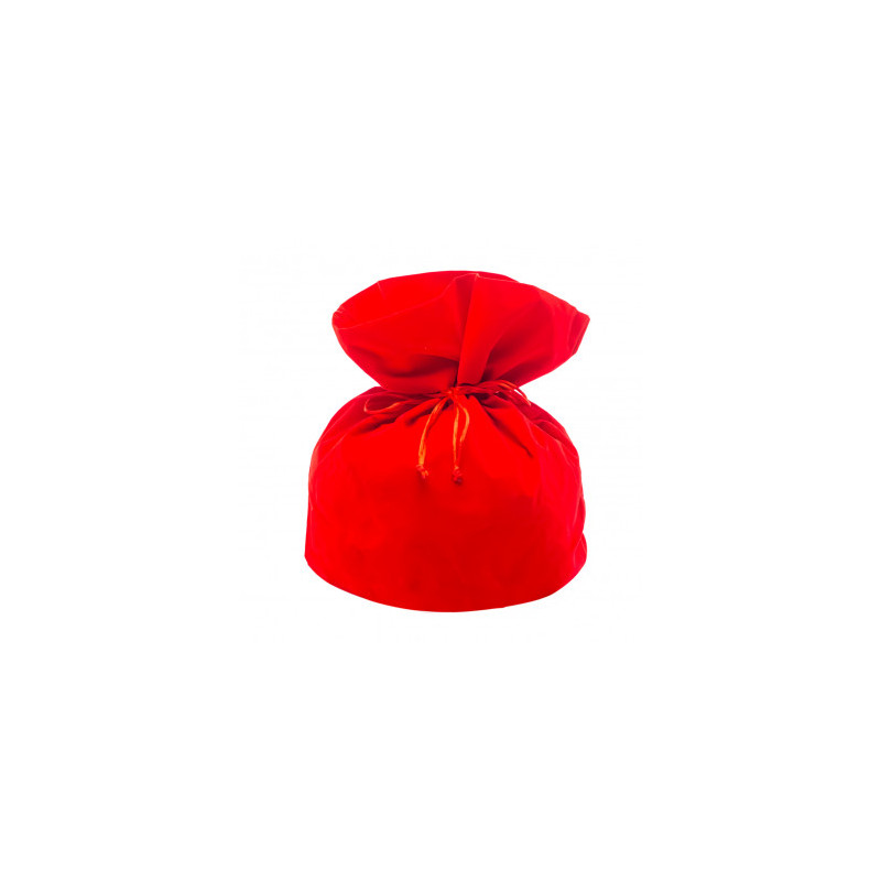 Sacchetto in raso rosso 23x23x35