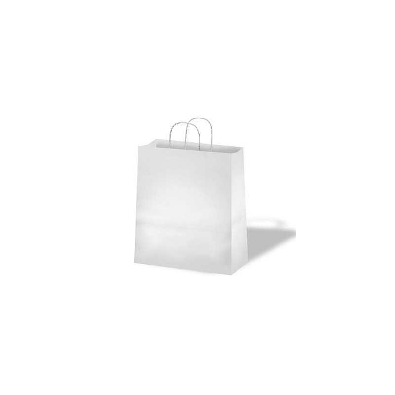 Shopper in carta bianche formato utile 36x12x41