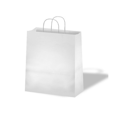 Shopper in carta bianche formato utile 46x16x49