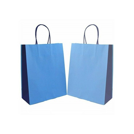 Shopper in carta celeste 18x24