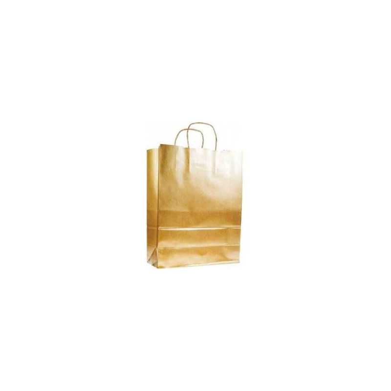 Shopper in carta Oro 11x20x25