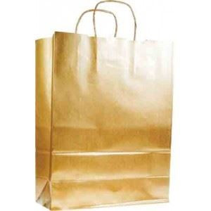 Shopper in carta oro 12x40x25