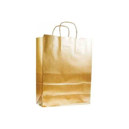Shopper in carta oro 12x40x25