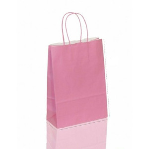 Shopper in carta rosa 18x24