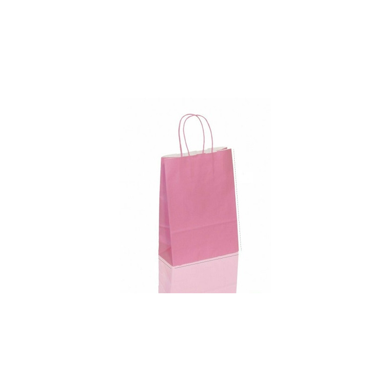 Shopper in carta rosa 18x24