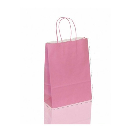 Shopper in carta rosa 18x24