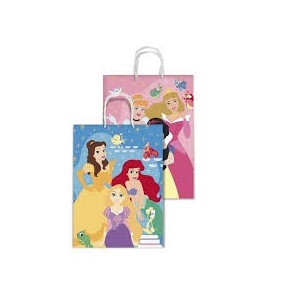 Shopper Principesse plastificato manico cordoncino 20,5x11,5x26