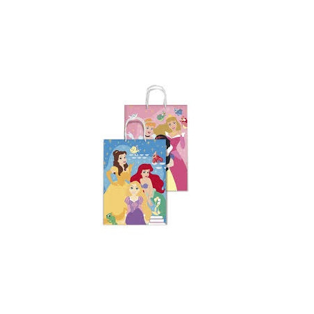 Shopper Principesse plastificato manico cordoncino 20,5x11,5x26