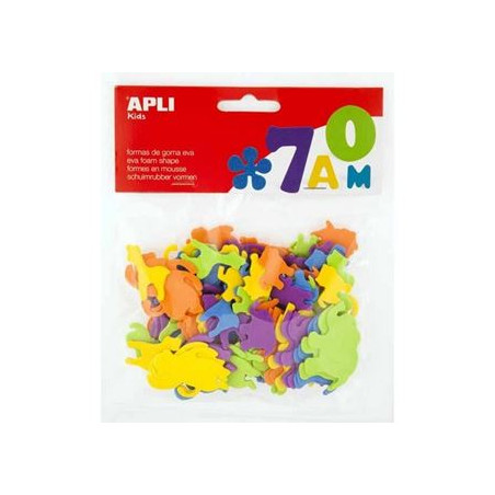 Animali in gomma eva assort. 100pz