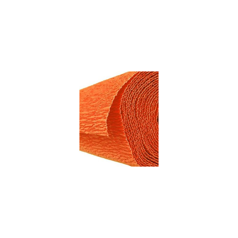 Carta crespa 180gr arancio 50x250