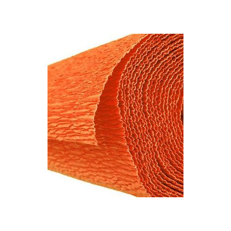 Carta crespa 180gr arancio 50x250