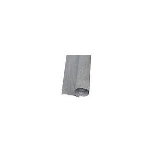 Carta crespa metallizzata argento  50x150