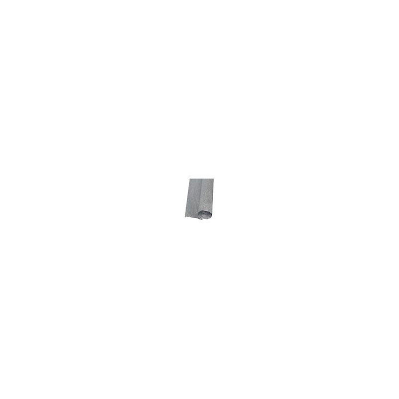 Carta crespa metallizzata argento  50x150