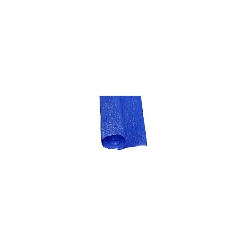 Carta Crespa metallizzata blu  50x150