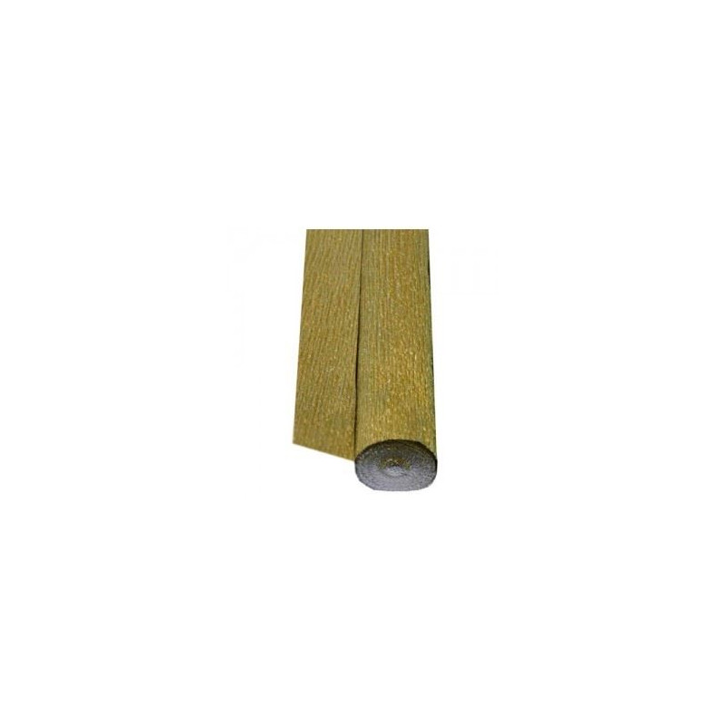 Carta crespa metallizzata oro 50x150