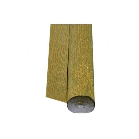 Carta crespa metallizzata oro 50x150