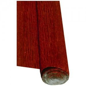 Carta crespa metallizzata rossa 50x150