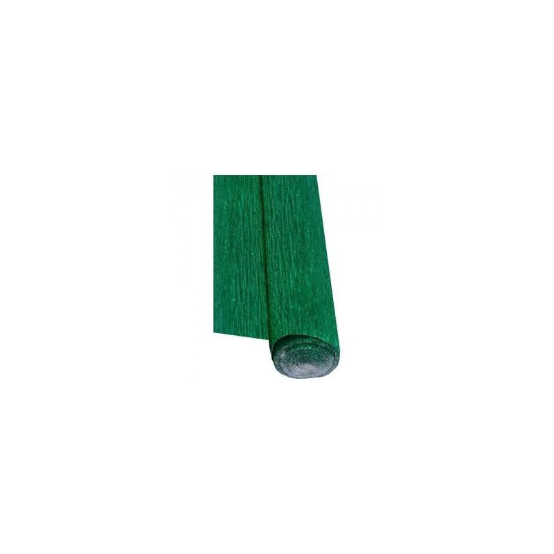 Carta crespa metallizzata verde 50x150