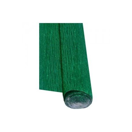 Carta crespa metallizzata verde 50x150
