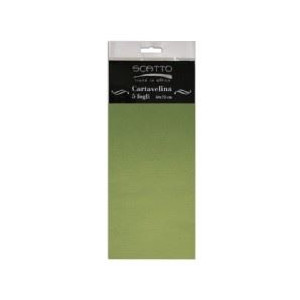 Carta velina Verde oliva 5pz
