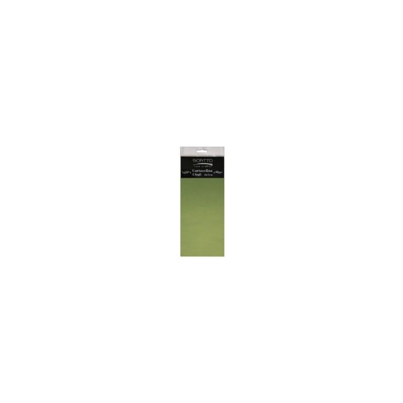 Carta velina Verde oliva 5pz