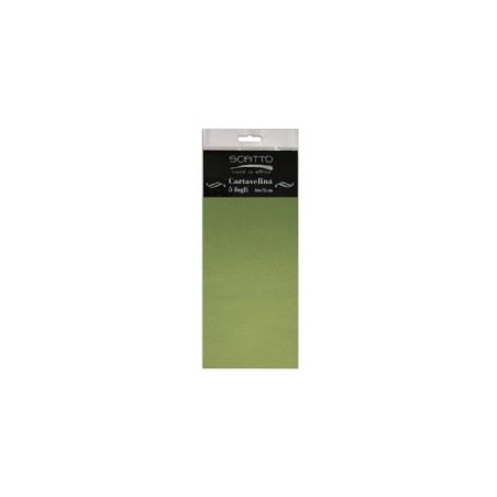 Carta velina Verde oliva 5pz