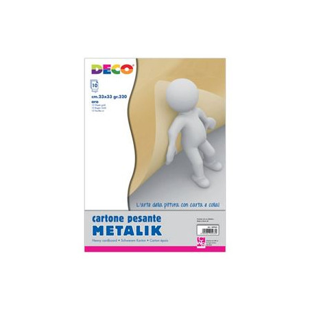 Cartoncino 2333 Oro metallizzato 320gr (a pz bl 10fg)