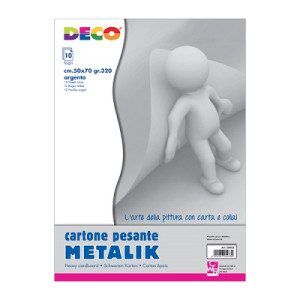 Cartoncino 5070 argento metallizzato 320gr