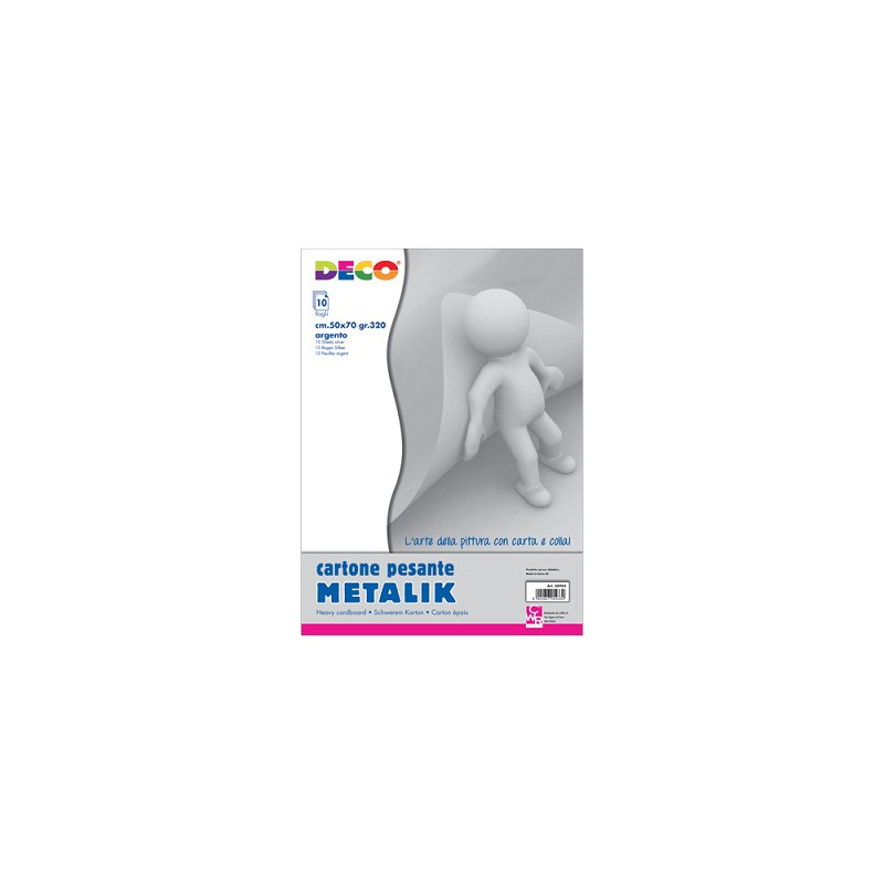 Cartoncino 5070 argento metallizzato 320gr