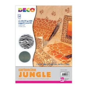 Cartoncino fantasia Jungle 50x70 gr400