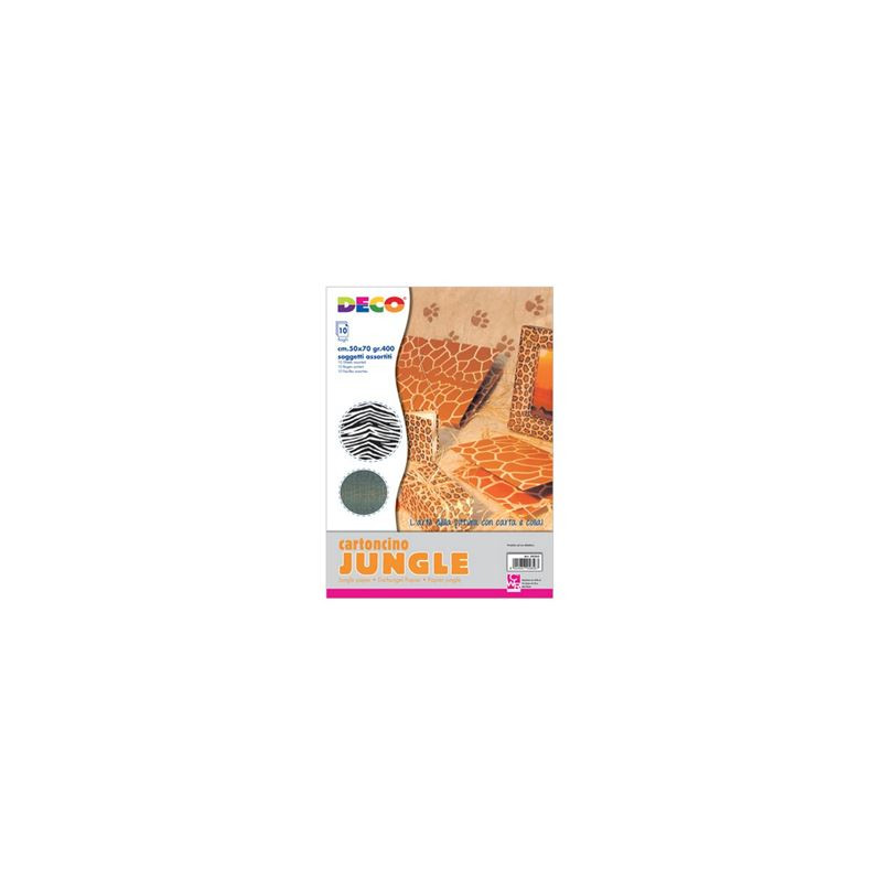 Cartoncino fantasia Jungle 50x70 gr400