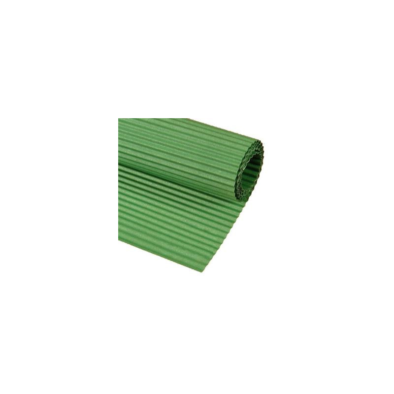 Cartoncino ondulato verde chiaro