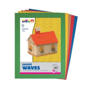 Cartoncino ondulato Waves ONDA assortiti 50x70