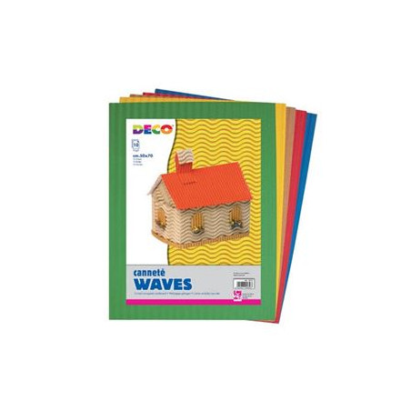 Cartoncino ondulato Waves ONDA assortiti 50x70