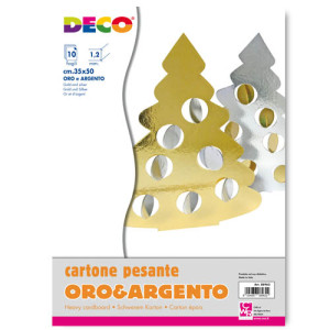 Cartoncino pressato pesante oro e argento 50x70 1,2